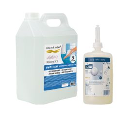 Мыло, картриджи с жидким мылом и мылом-пеной