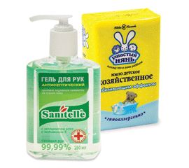 Мыло и дозаторы, антисептические гели