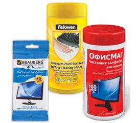 Чистящие салфетки для техники