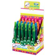 Ручка шариковая ЭРГОНОМИКА для левшей и правшей, СИНЯЯ, корпус с подвеской, 0,7 мм, 80228