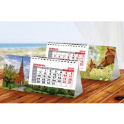Календарь-домик с перекидным блоком «Год лошади + Москва» 2026г, Lamark