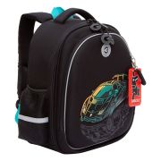 Ранец GRIZZLY анатомическая спинка, c бейджем, для мальчиков, «THE COOLEST», 36х28х20 см, RAz-587-9/1