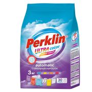 Стиральный порошок автомат 3 кг PERKLIN (ПЕРКЛИН) ULTRA «Color», УЛУЧШЕННАЯ ФОРМУЛА, универсальный, 700606