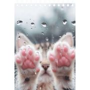 Блокнот на гребне Lamark «Лапки», А6 (100х142 мм), 40 л., клетка