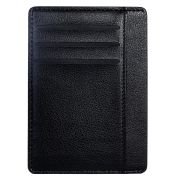 Картхолдер для трех карт с двумя дополнительными карманами, 12х8,6 см, черный, BRAUBERG, 238763