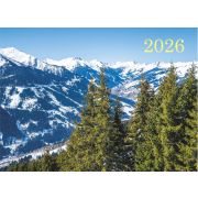 Календарь квартальный на 3-х спиралях 3-х блочный 2026 «Горные вершины», Lamark