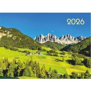 Календарь квартальный на 3-х спиралях 3-х блочный 2026 «Зеленая долина», Lamark