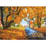 Календарь квартальный на 3-х спиралях 3-х блочный 2026 «Осенний лес», Lamark