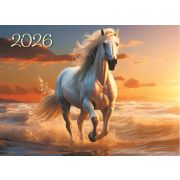 Календарь квартальный на 3-х спиралях 3-х блочный 2026 «Символ года-Год Лошади. На закате», Lamark