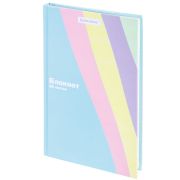 Блокнот А5 134х206 мм, 80 л., твёрдый, клетка, BRAUBERG, кросс-серия PASTEL, 117015