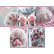 Тетрадь Lamark «Лапки», А5, 165х205 мм, 48 л., на скобе, клетка, обложка - мелованный картон, глянцевая ламинация, закругленные углы