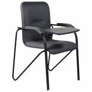 Кресло со столом BRABIX «Samba CF-108 BOX-2», черный каркас, кожзам черный, разобрано, 533217