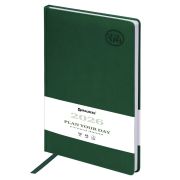Ежедневник датированный 2026 БОЛЬШОЙ ФОРМАТ 210х297 мм, А4, BRAUBERG «Favorite», под кожу, зеленый, 117239