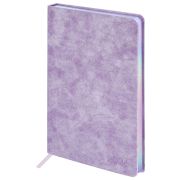 Ежедневник датированный 2026 А5 138х213 мм, BRAUBERG «Ice», под кожу, сиреневый, 117392