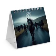 Календарь-домик настольный на гребне, 2026 г., BRAUBERG, 101х101 мм, «Символ года», 117277