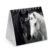 Календарь-домик настольный на гребне, 2026 г., BRAUBERG, 101х101 мм, «Символ 2026», 117278