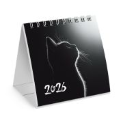 Календарь-домик настольный на гребне, 2026 г., BRAUBERG, 101х101 мм, «Милый котик», 117281