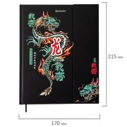 Дневник 1-11 класс 48 л., твердый, BRAUBERG, матовая ламинация, магнитный клапан, закладка-ляссе, с подсказом, «Дракон», 107245