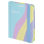 Блокнот с резинкой в клетку 96 л., МАЛЫЙ ФОРМАТ А6, 109х148 мм, BRAUBERG, кросс-серия «PASTEL», 117019