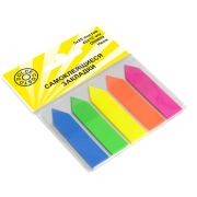 Закладки-стрелки DOLCE COSTO 42x12 мм, 5x25 л., неон, пластиковые