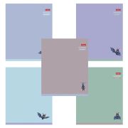 Тетрадь А5 48 л., HATBER скоба, клетка, Soft-touch ламинация, «Мышонок Creepy» (микс в спайке), 092145, 48Т5лВ1