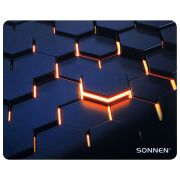 Коврик для мыши SONNEN «HOT CELLS» резина + ткань, 250х200х2 мм, 513955