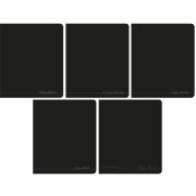 Тетрадь Lamark «Черная», А5, 165х205 мм, 48 л., на скобе, клетка, обложка - мелованный картон, глянцевая ламинация, закругленные углы