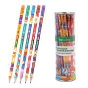 Карандаш чернографитный с принтом BRAUBERG KIDS «FOOD», 1 шт., HB, с ластиком, корпус ассорти, 182018