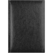 Ежедневник 2026 Lamark БОЛЬШОЙ ФОРМАТ Sigma A4 черный, 320 стр., искусственная кожа, перфорация угла, ляссе, белый блок
