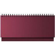 Планинг 2026 Lamark Velvet бордовый, 128 стр., искусственная кожа, белый блок