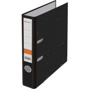 Папка-регистратор Lamark 50мм черный мрамор, металл.окантовка, металл.кольцо, 50шт/упак, разобранная