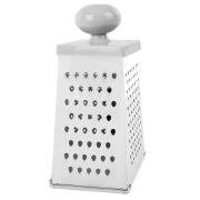 Терка 4 грани 23х11х8,5 см, белая жесть, САМАЯ УДОБНАЯ РУЧКА, BOOMHOUSE (БумХаус), 701857