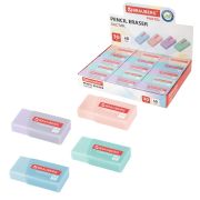 Ластик BRAUBERG «PASTEL MATTE», 50х24х10 мм, прямоугольный, картонный держатель, экологичный ПВХ, ассорти, 272729
