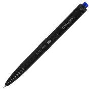 Ручка шариковая масляная автоматическая BRAUBERG «BLACK PEN RT», СИНЯЯ, игольчатый наконечник 0,7 мм, линия письма 0,35 мм, 144326