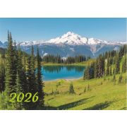 Календарь квартальный на 3-х спиралях 3-х блочный 2026 «Озеро в горах», Lamark