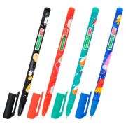 Ручка гелевая BRAUBERG KIDS MIX, СИНЯЯ, корпус ассорти, игольчатый узел 0,5 мм, линия письма 0,3 мм, 144286