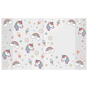 Обложки «UNICORN» для тетрадей и дневников, КОМПЛЕКТ 10 шт., ПЛОТНЫЕ, 210х350 мм, 110 мкм, FUNSTER (ФАНСТЕР), 274084