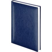 Ежедневник 2026 Lamark Birmingham A5 синий, 352 стр., искусственная кожа, белый блок, прошивка по периметру, перфорация угла, ляссе.