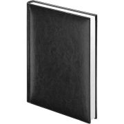 Ежедневник 2026 Lamark Birmingham A5 черный, 352 стр., искусственная кожа, белый блок, прошивка по периметру, перфорация угла, ляссе.