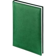 Ежедневник 2026 Lamark Latte A5 зеленый, 352 стр., искусственная кожа, белый блок, прошивка по периметру, перфорация угла, ляссе.