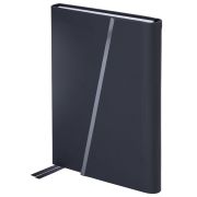 Ежедневник недатированный А5 145х213 мм BRAUBERG «Vogue», под кожу, магнитный клапан, 160 л., черный, 116223