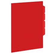Папка-уголок 3 отделения, жесткая, непрозрачная, А4, BRAUBERG «SPECIAL», красная, 0,15 мм, 273064