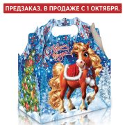 Подарок новогодний «ЛАРЕЦ ЗЛАТИК», НАБОР конфет 1000 г, картонная коробка, МОСУПАК