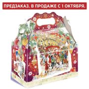 Подарок новогодний «ЛАРЕЦ БОРДОВЫЙ», НАБОР конфет 1000 г, картонная коробка, МОСУПАК