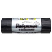 Мешки для мусора с завязками 60 л, в рулоне 10 шт., ПСД 23 мкм, 59x64 см, РОМАШКА НАДЕЖНЫЕ, ВЗ0601011