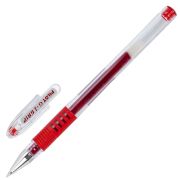 Ручка гелевая с грипом PILOT «G-1 Grip», КРАСНАЯ, корпус прозрачный, узел 0,5 мм, линия письма 0,3 мм, BLGP-G1-5, BLGP-G1-5 R