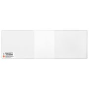 Обложка для зачетной книжки, 105х315 мм, ПВХ, прозрачная, ДПС, 1224.К