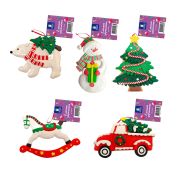 Украшение елочное (1шт) «Xmas Toys» 11,5х9см, полимерная глина, ассорти 5 дизайнов, ЗОЛОТАЯ СКАЗКА, 592412