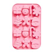 Форма для выпечки новогодняя 21х13см «Xmas Sweets», силикон, 14 ячеек, рецепт, ЗОЛОТАЯ СКАЗКА, 592471