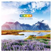 Календарь настенный перекидной 2026 г., BRAUBERG, 12 листов, 28,5х28,5 см, «Времена года», 116925